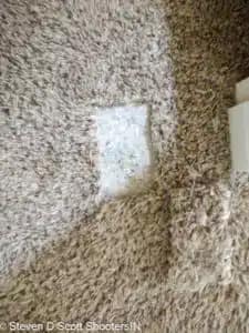 Carpet Repair Indianapolis patch before