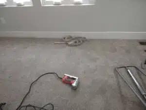 carpet stretching after left over carpet