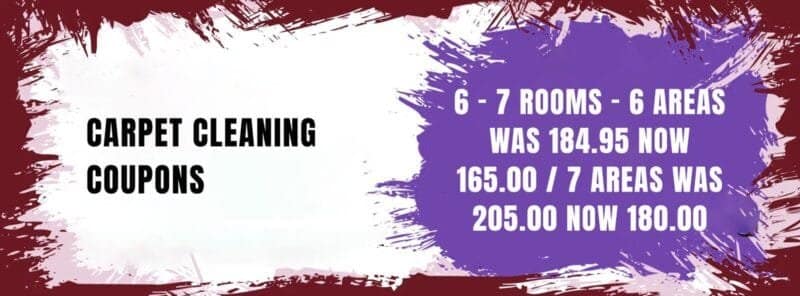 Carpet cleaning coupon 6-7 areas 165-180