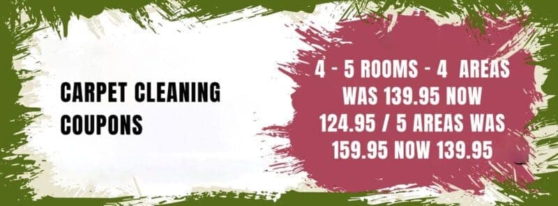 4-5 rooms Carpet Clean 124.95 to 139.95