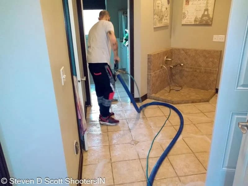 deep floor cleaning
